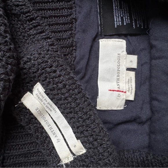 NWT by Anthropologie Black Crochet Knit Skirt Bralette Top Set 100% Cotton Small - Picture 13 of 13